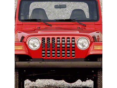 Grille Insert; American Tactical Back the Red (97-06 Jeep Wrangler TJ)
