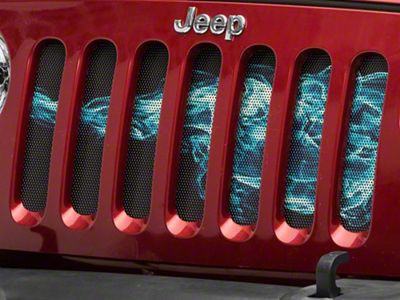 Grille Insert; Blue Smoke (07-18 Jeep Wrangler JK)
