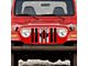 Grille Insert; Canadian Black and White (97-06 Jeep Wrangler TJ)