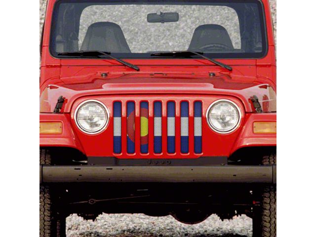 Grille Insert; Colorado State Flag (97-06 Jeep Wrangler TJ)