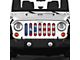 Grille Insert; Puerto Rico Flag (07-18 Jeep Wrangler JK)