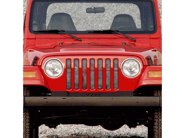 Grille Insert; Splatter Red Paint (97-06 Jeep Wrangler TJ)