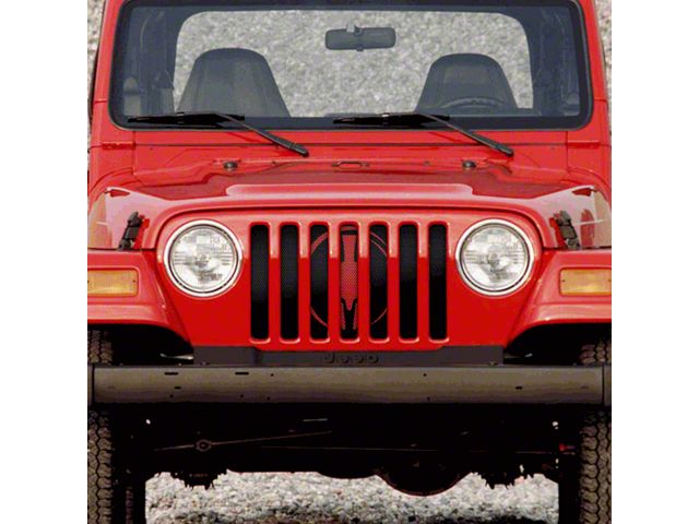Grille Insert; Red Warrior (97-06 Jeep Wrangler TJ)