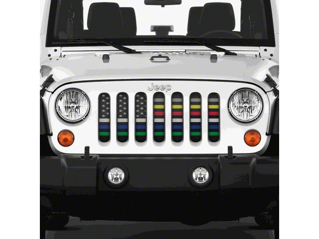 Grille Insert; Six for the Six (07-18 Jeep Wrangler JK)