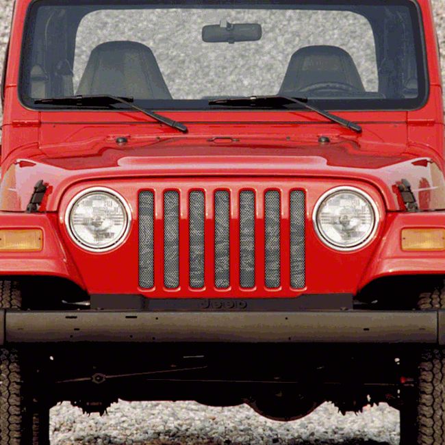 Jeep Wrangler Grille Insert; Air Force Tiger Stripe (97-06 Jeep ...