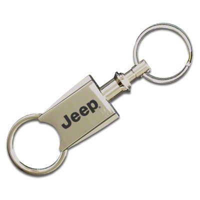 Jeep Grand Cherokee Valet Pull Apart Keychain with Jeep Logo Free Shipping