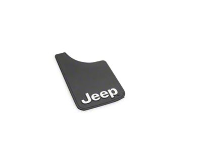 Mud Guards with Jeep Logo; Front or Rear (Universal; Some Adaptation May Be Required)