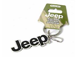 Enamel Keychain with Jeep Logo 
