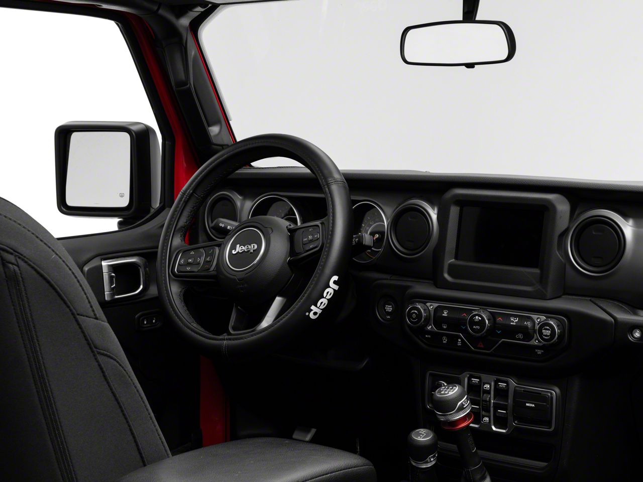 Jeep Wrangler Speed Grip Steering Wheel Cover with Jeep Logo; Black (66-23  Jeep CJ5, CJ7, Wrangler YJ, TJ, JK & JL) - Free Shipping