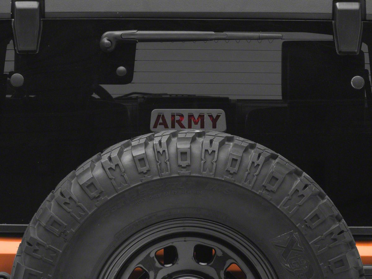 Jeep Wrangler Third Brake Light Guard; Army (07-18 Jeep Wrangler JK)
