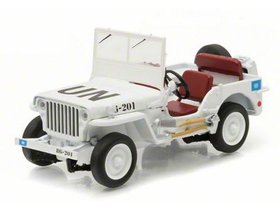 Jeep Wrangler Willys Special Edition United Nations Diecast Model; 1:43 Scale