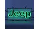 Junior Size Green Jeep Neon Sign
