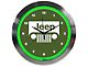 Jeep Wrangler Grille Green Neon Clock