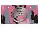 Mirror Finish Trail Rated 4x4 License Plate; Pink Camouflage