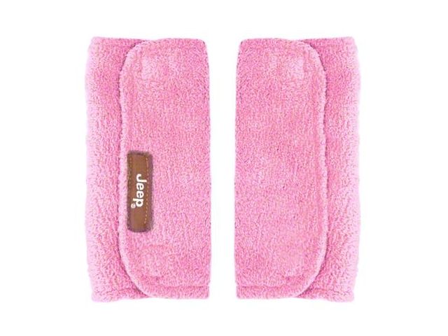 Jeep Baby Seat Belt Strap Covers; Pink