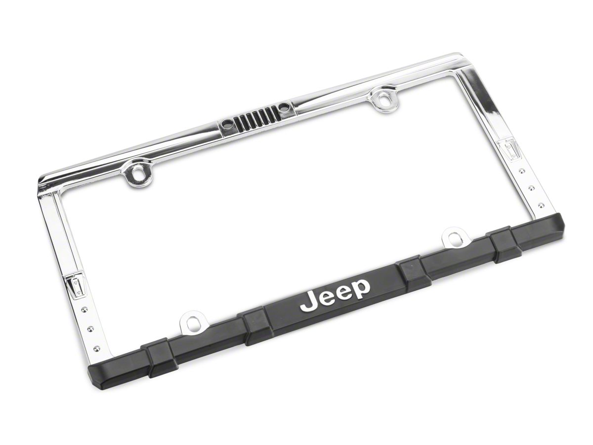Jeep Wrangler Jeep Wrangler Grille License Plate Frame with Keychain