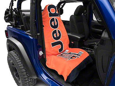 Jeep Wrangler Towel 2 Go Orange Universal Fitment Free - Orange Jeep Seat Covers
