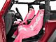 Towel2Go Seat Cover with Jeep and Grille Logo; Pink (Universal; Some Adaptation May Be Required)