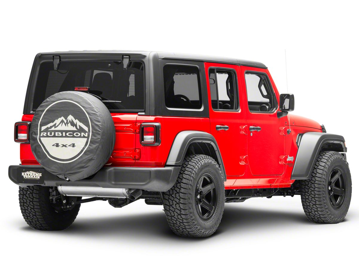 Mopar Jeep Wrangler Rubicon 4x4 Spare Tire Cover; Black; 32-Inch Tire Cover  82209954AB (66-18 Jeep CJ5, CJ7, Wrangler YJ, TJ & JK) - Free Shipping