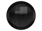 Mopar American Flag Spare Tire Cover; Black; 32-Inch Tire Cover (18-23 Jeep Wrangler JL)