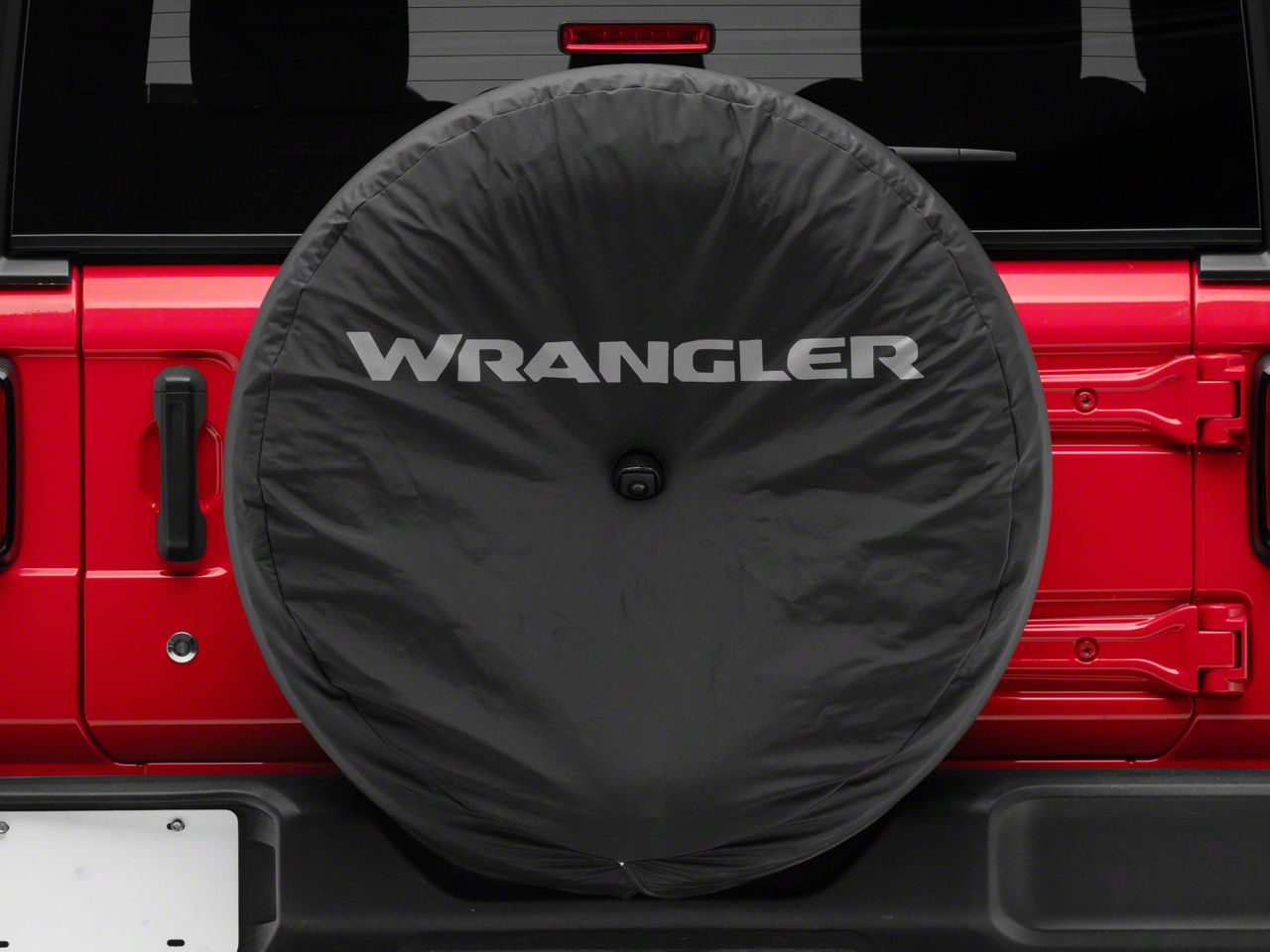 Mopar Jeep Wrangler Wrangler Logo Spare Tire Cover; Black; 32-Inch Tire  Cover 82215444AB (18-23 Jeep Wrangler JL) Free Shipping