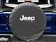 Mopar Jeep Logo Spare Tire Cover; Black and White (66-18 Jeep CJ5, CJ7, Wrangler YJ, TJ & JK)