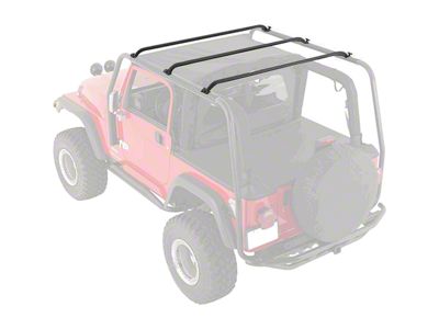 Smittybilt Replacement Vertical Bars for SRC Roof Rack (07-18 Jeep Wrangler JK 2-Door)