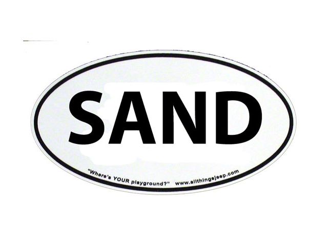 SEC10 SAND Euro-Style Oval Decal