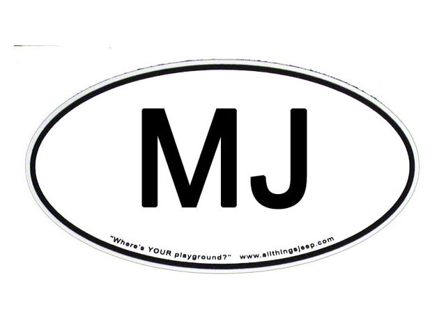 SEC10 MJ Euro-Style Oval Decal