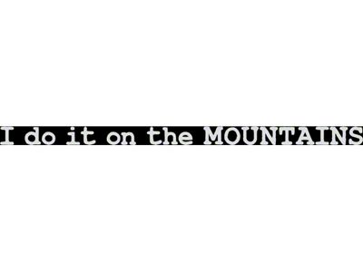 SEC10 I Do It on the MOUNTAINS Decal
