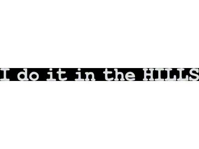 SEC10 I Do It in the HILLS Decal