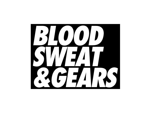 SEC10 Blood, Sweat and Gears White Window Decal