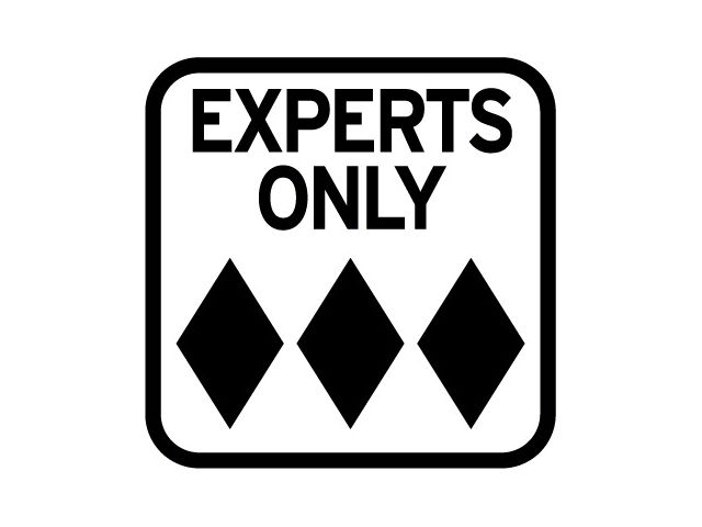 SEC10 EXPERTS ONLY Road Sign Decal