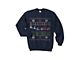 Youth Jeep Christmas Crewneck Sweater; Navy