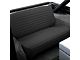Bestop Rear Fold and Tumble Seat Cover; Black Denim (66-95 Jeep CJ5, CJ7 & Wrangler YJ)