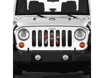 Grille Insert; Anarchy In The Streets (07-18 Jeep Wrangler JK)