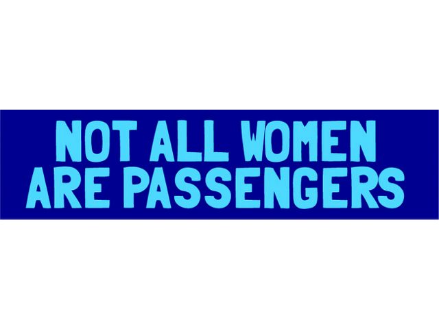 SEC10 Not All Women Are Passengers Decal