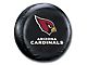 Arizona Cardinals NFL Spare Tire Cover; Black (66-18 Jeep CJ5, CJ7, Wrangler YJ, TJ & JK)