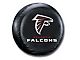 Atlanta Falcons NFL Spare Tire Cover; Black (66-18 Jeep CJ5, CJ7, Wrangler YJ, TJ & JK)