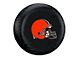Cleveland Browns NFL Spare Tire Cover; Black (66-18 Jeep CJ5, CJ7, Wrangler YJ, TJ & JK)