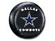 Dallas Cowboys NFL Spare Tire Cover; Black (66-18 Jeep CJ5, CJ7, Wrangler YJ, TJ & JK)