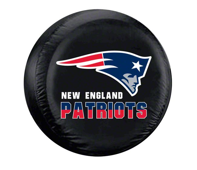 Jeep Wrangler New England Patriots NFL Spare Tire Cover; Black (66-18 Jeep  CJ5, CJ7, Wrangler YJ, TJ & JK) - Free Shipping