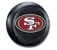 Jeep Wrangler San Francisco 49ers NFL Spare Tire Cover Black Large