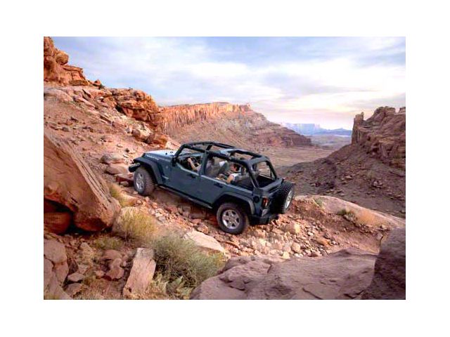 2007 Jeep Wrangler JK Unlimited Rubicon Off Road Climb Refrigerator Magnet