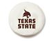 Texas State Spare Tire Cover with Camera Port; White (18-24 Jeep Wrangler JL)