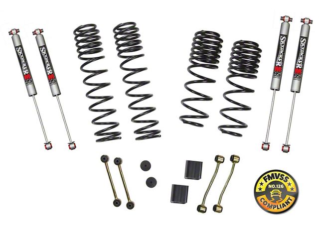 SkyJacker 2 to 2.50-Inch Dual Rate Long Travel Suspension Lift Kit with M95 Performance Shocks (18-24 2.0L or 3.6L Jeep Wrangler JL 2-Door Rubicon)
