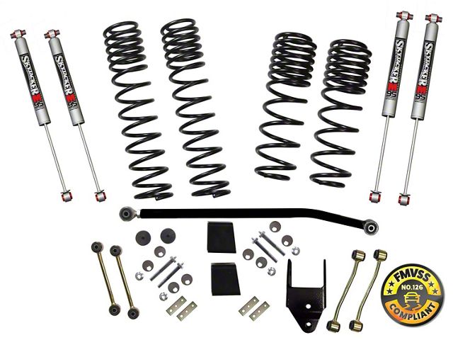 SkyJacker 3.50-Inch Dual Rate Long Travel Suspension Lift Kit with M95 Performance Shocks (18-24 2.0L or 3.6L Jeep Wrangler JL 2-Door, Excluding Rubicon)
