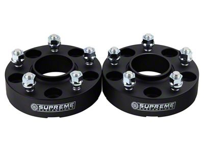 Supreme Suspensions 1.25-Inch Pro Billet Hub and Wheel Centric Wheel Spacers; Set of Two (07-18 Jeep Wrangler JK)