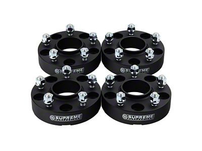 Supreme Suspensions 2-Inch Pro Billet Hub and Wheel Centric Wheel Spacers; Set of Four (87-06 Jeep Wrangler YJ & TJ)