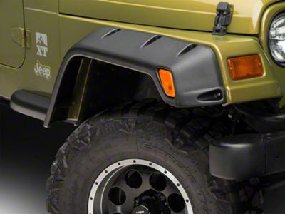 Bushwacker 6-Inch Pocket Style Fender Flares; Front and Rear (97-06 Jeep Wrangler TJ)